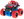 Monster Truck 1:36 red and blue