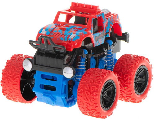 KIK Monster Truck 1:36 red and blue - Toy Car - Main image