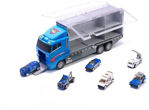 KIK Truck with cars Police - Toy Car - Main image