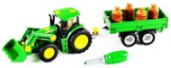 Klein John Deere Tractor with trailer - Toy Car