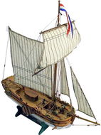 Corel Leida rybářská loď 1:64 kit - Dřevěný model