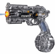 NanningLiding Elektrická automatická vodní pistole s nasáváním vody a světelnými efekty Grey1 - Water Gun