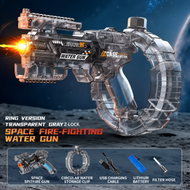 NanningLiding Elektrická automatická vodní pistole s nasáváním vody a světelnými efekty Grey2 - Water Gun