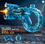 NanningLiding Elektrická automatická vodní pistole s nasáváním vody a světelnými efekty Blue2 - Water Gun