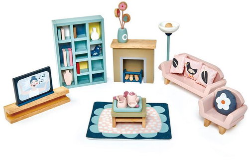 Tender Leaf Dolls House Sitting Room Furniture Main image Tender Leaf Dolls House Sitting Room Furniture - Doll Furniture - Main image