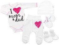 Baby Nellys 5-piece maternity set I love mom & dad, girl size 56 - Baby Clothing Set