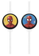 Javoli Paper drinking straws Spiderman 4 pcs - Straw