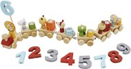 Wooden Train with Animals and Numbers - Train