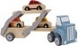 Hölzerner Abschleppwagen mit Spielzeugautos - Auto