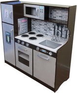 Kitchen with refrigerator wooden 107x40x109 cm - Play Kitchen