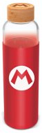 Glass Bottle with Cover 585ml, Super Mario - Drinking Bottle