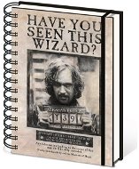 A5-ös jegyzettömb gyűrűs, csíkos- Harry Potter Sirius - Jegyzetfüzet