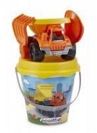 Ecoiffier Bucket with construction car and accessories, 17 cm - Sand Tool Kit