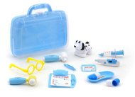 Súprava veterinárka, svetlo, zvuk, 30 × 26 × 9 cm, Box – modrá - Detský lekársky kufrík