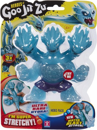 Heroes of Goo Jit Zu Water Blast, 1-Pack Action Figure, Ultra Rare Hydra  the Dragon