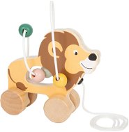 Push and Pull Toy Small Foot Pulling Lion with Safari Labyrinth - Tahací hračka