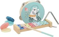 Vilac Wooden Musical Set of Teddy Bear Michelle Carlslund - Instrument Set for Kids