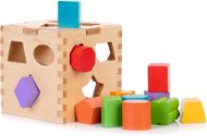 Pädagogischer Spielzeugwürfel aus Holz zum Einfügen von Formen - Holzspielzeug