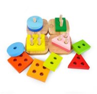 Wooden Insert - 12 Cubes - Wooden Toy