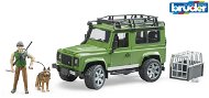 Bruder Erdészet - Land Rover Defender vadásszal és kutyával - Játék autó