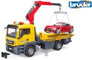 Bruder Commercial Vehicles - Tow Truck with Roadster, Lights and Sounds - Toy Car