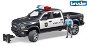 Bruder Construction Vehicles - Police Pick-up RAM2500 with a Police Officer - Toy Car