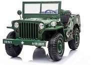 USA ARMY 4 × 4, 3-miestne, zelené - Elektrické auto pre deti