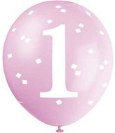 Balóniky 1. Narodeniny dievča – 5 ks – 30 cm – ružové - Balóny
