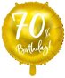 Foil Balloon 70th Birthday Golden, 45cm - Balloons