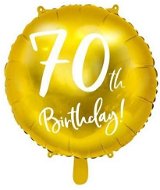 Foil Balloon 70th Birthday Golden, 45cm - Balloons