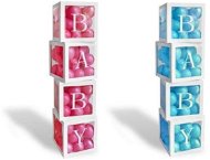 Dekoratívne boxy na balóniky baby, 4 ks - Box
