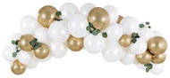 Balloon Garland - Set White - Gold 200cm, 60 pcs - Garland