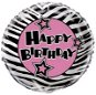 Foil Balloon - Happy Birthday - Stars - 45cm - Balloons