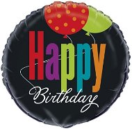Balón fóliový – Happy Birthday – Narodeniny – 45 cm - Balóny