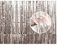 Party Accessories Party curtain silver - silver - 90 x 240 cm - Party doplňky