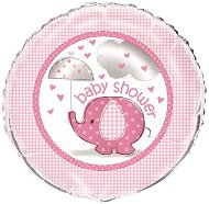 Balón foliový "baby shower" těhotenský večírek - holka / girl 45 cm - Balonky