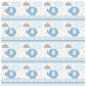 Wrapping Paper “Baby Shower“ Pregnancy Party - Boy 76cm x 154cm - Wrapping Paper