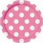 Plates pink dot - 17 cm - 8 pcs - Plate