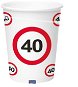 Traffic sign cups 40, 350ml 8pcs/pack - Drinking Cup