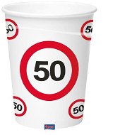 Tégliky dopravná značka 50, 350 ml 8ks/bal - Pohár na nápoje