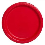 Red plates 22 cm - 8 pcs - Plate