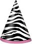 Párty klobúčiky – zebra – 8ks - Párty čiapka