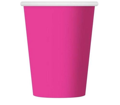 Kelímky tmavě růžové 250 ml - 6 ks - Kelímek na pití - Hlavní obrázek