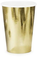 Paper cups, gold, 220ml, 6 pcs - Drinking Cup