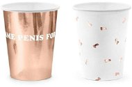 Rose gold cups, 220ml, 6 pcs - Drinking Cup
