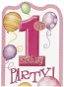 Invitations 1. Birthday 8 pcs Pink - Paper Towels