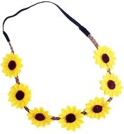 Čelenka kvety – kvet žltý – hippie – hipís - Doplnok ku kostýmu