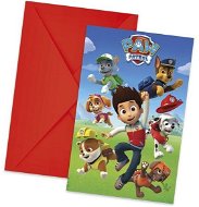 Party Accessories Invitations with envelopes paw patrol - paw patrol, 6 pcs - Party doplňky