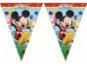 Girlanda myšiak Mickey mouse – vlajky – 230 cm - Girlanda