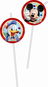 Straws - mickey mouse straws - 6 pcs - Straw